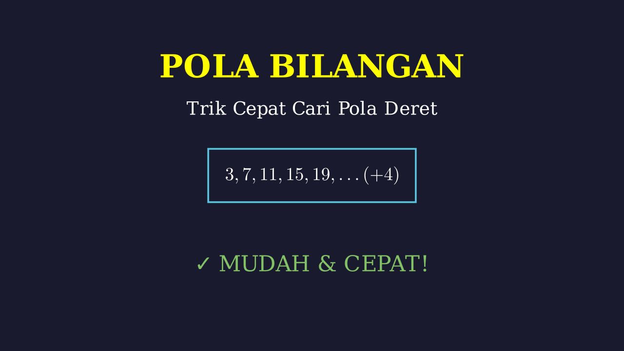 Mencari Pola Bilangan