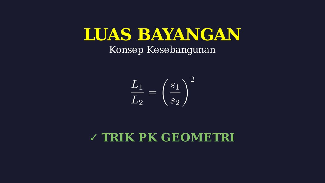 Menghitung Luas Bayangan: Segitiga Sebangun
