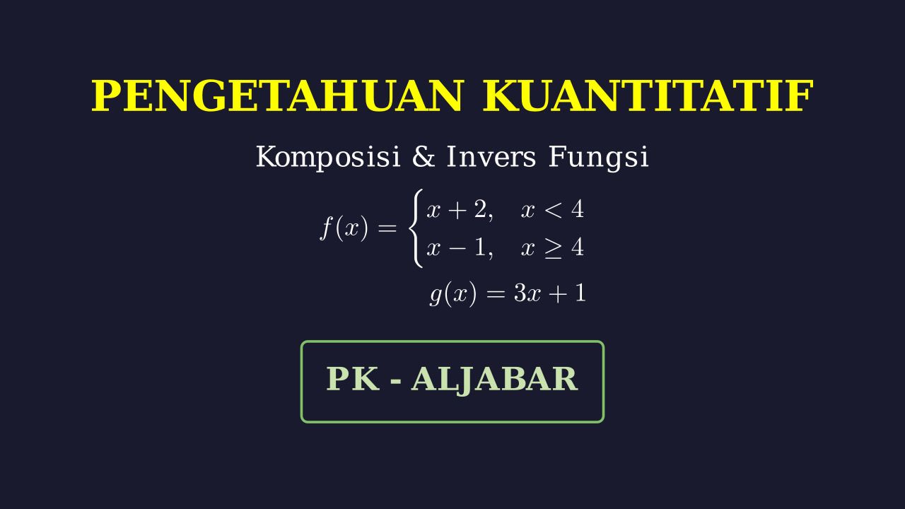Komposisi dan Invers Fungsi
