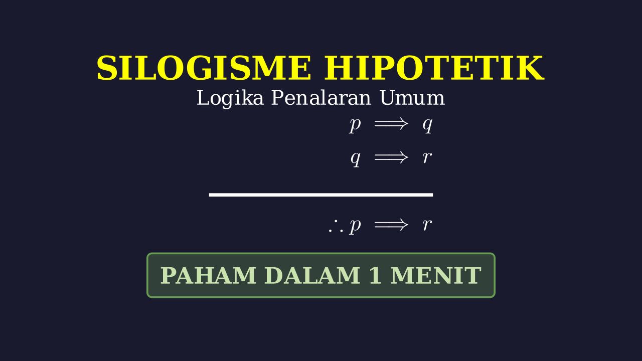 Silogisme Hipotetik: Penjelasan & Contoh
