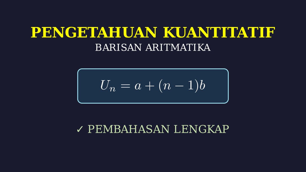 Barisan Aritmatika