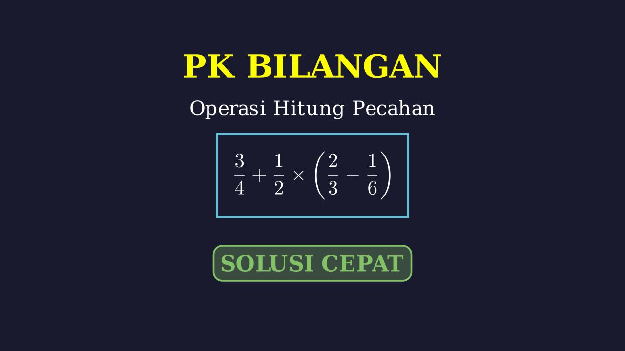 Operasi Hitung Campuran Pecahan