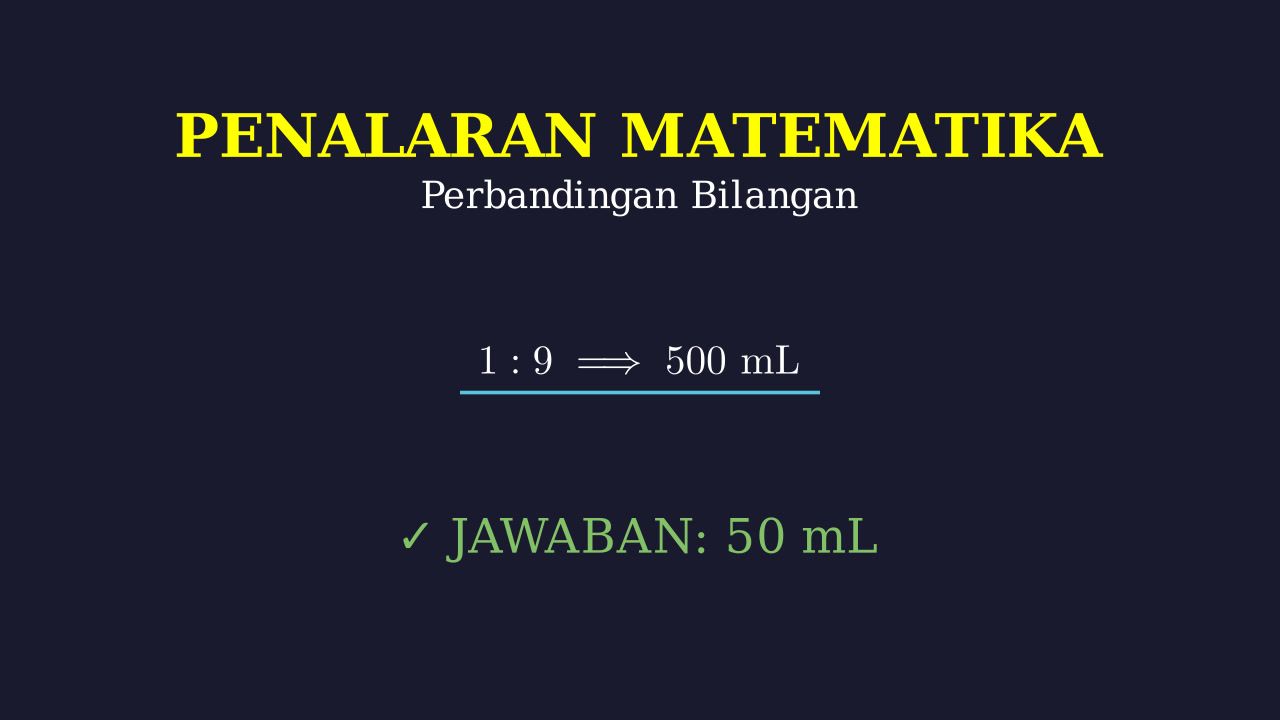 Perbandingan Komposisi Larutan