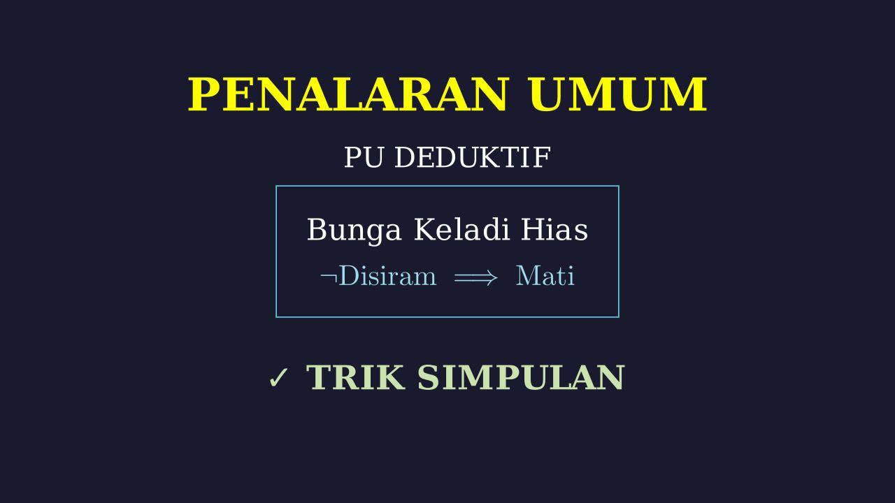 Penalaran Logis: Menarik Simpulan