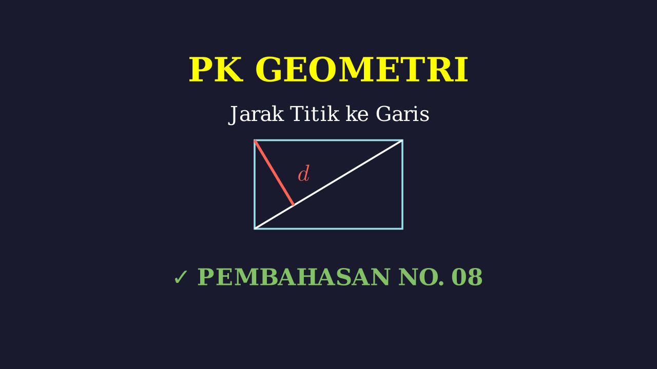 Jarak Titik ke Garis: Persegi Panjang