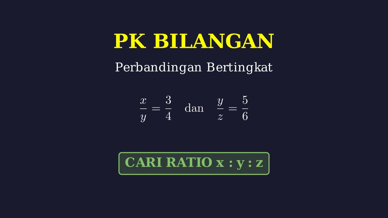 Menyelesaikan Perbandingan Bertingkat