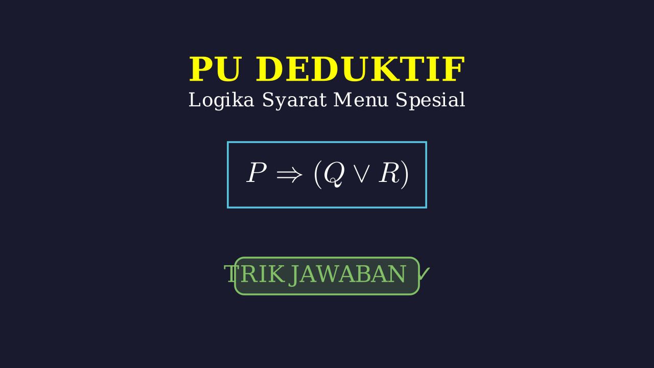 Logika: Menu Spesial Koki