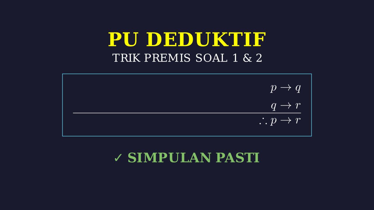 Pembahasan Soal: Mengubah Premis