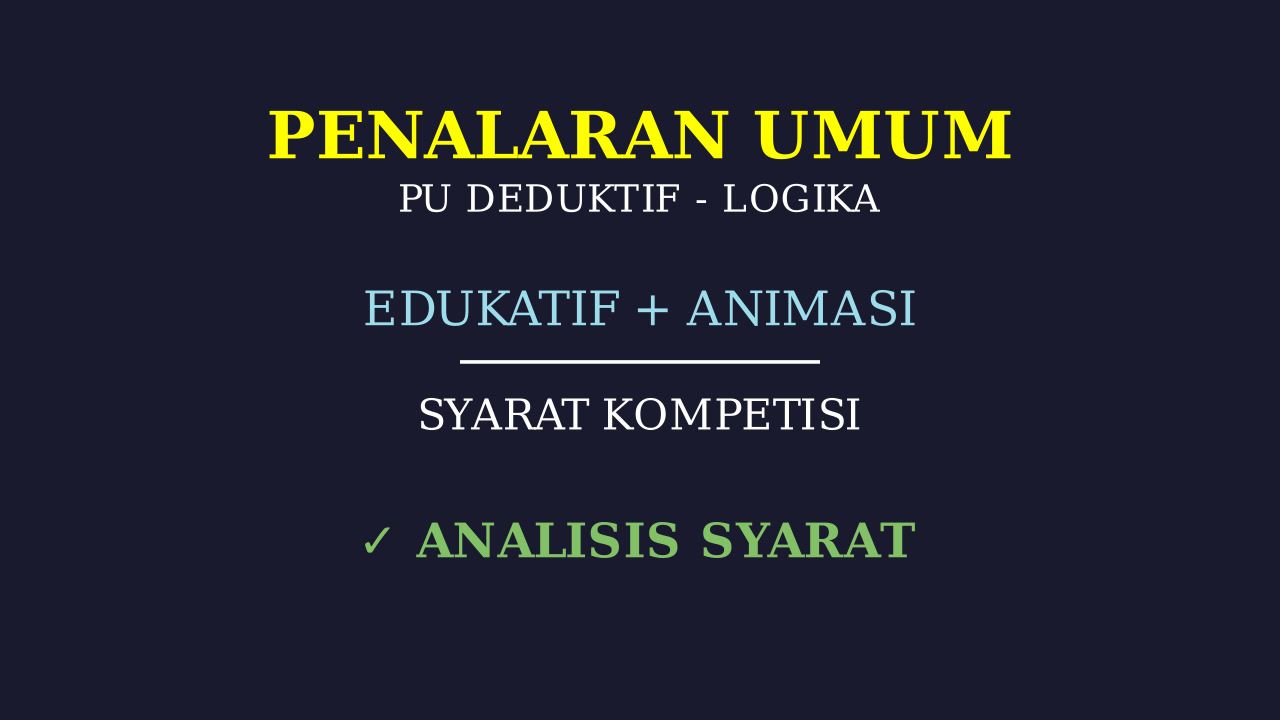 Logika Syarat Kompetisi Konten Digital