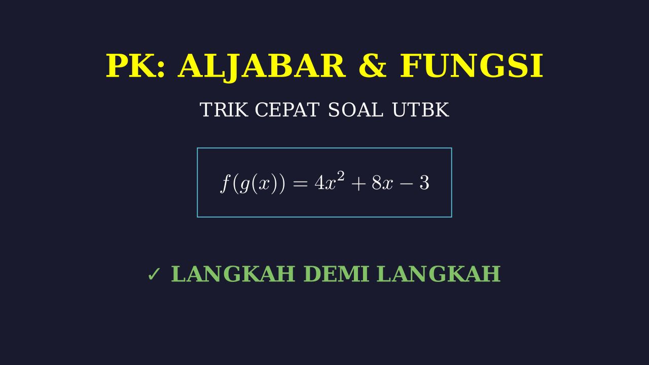 Solusi Soal Pengetahuan Kuantitatif