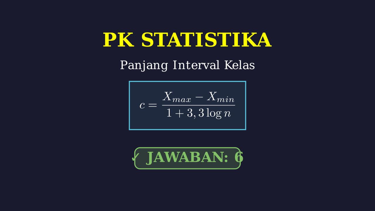 Menghitung Interval Kelas Statistika