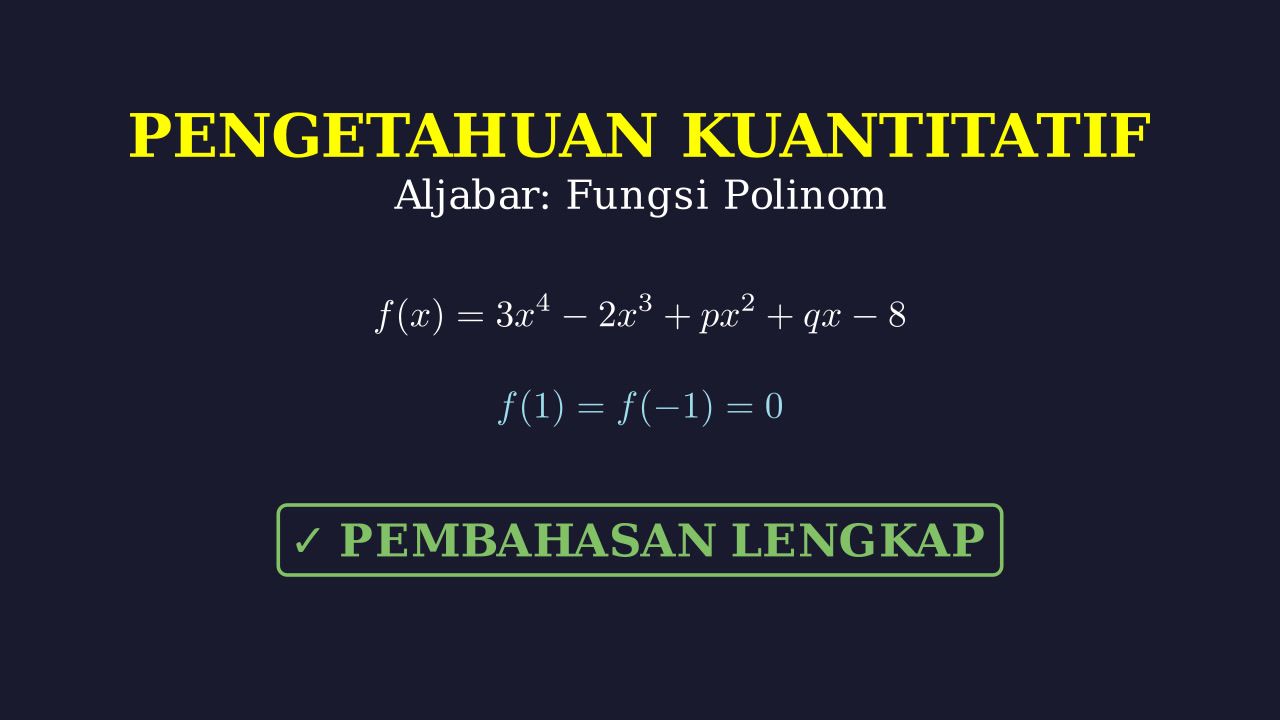 Polinomial: Mencari Nilai Koefisien