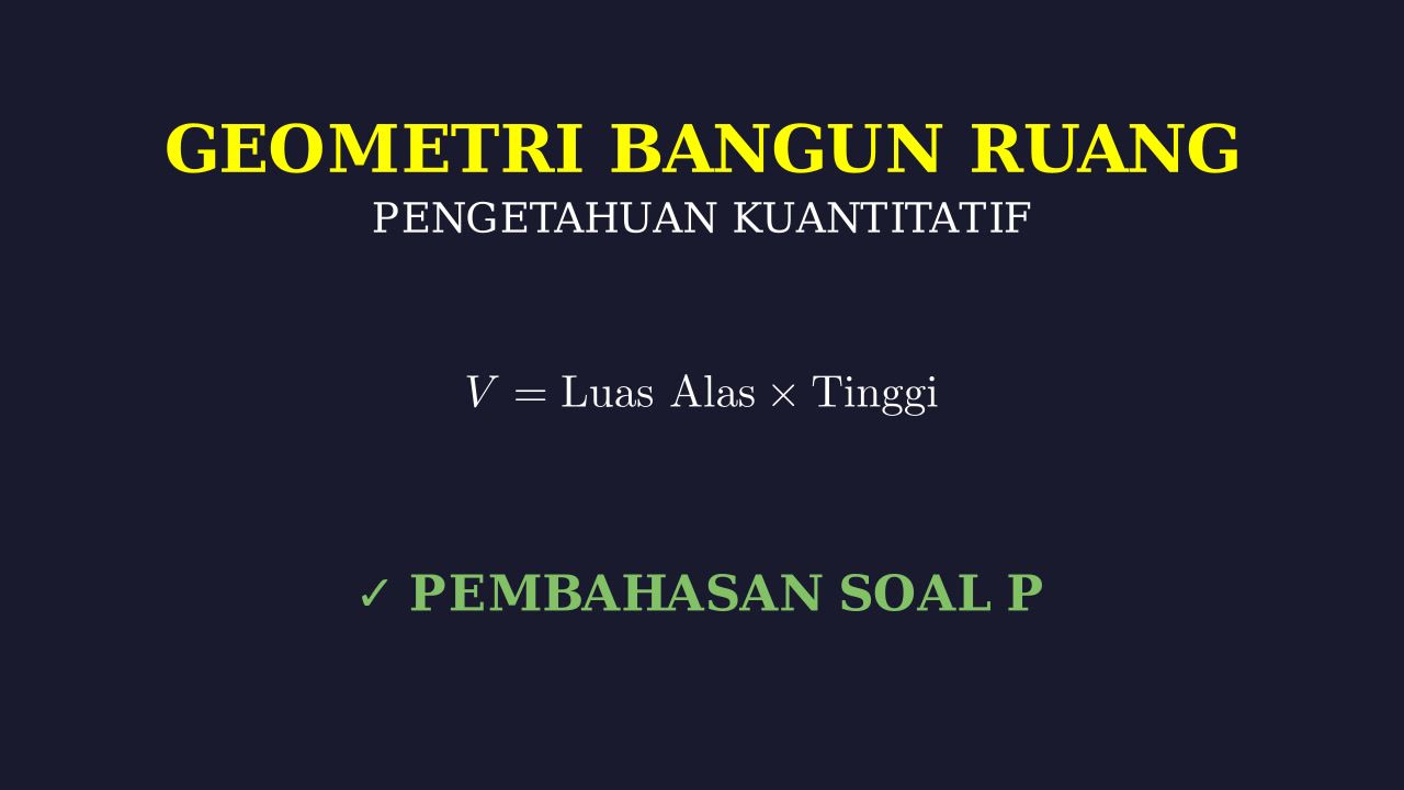Geometri Bangun Ruang