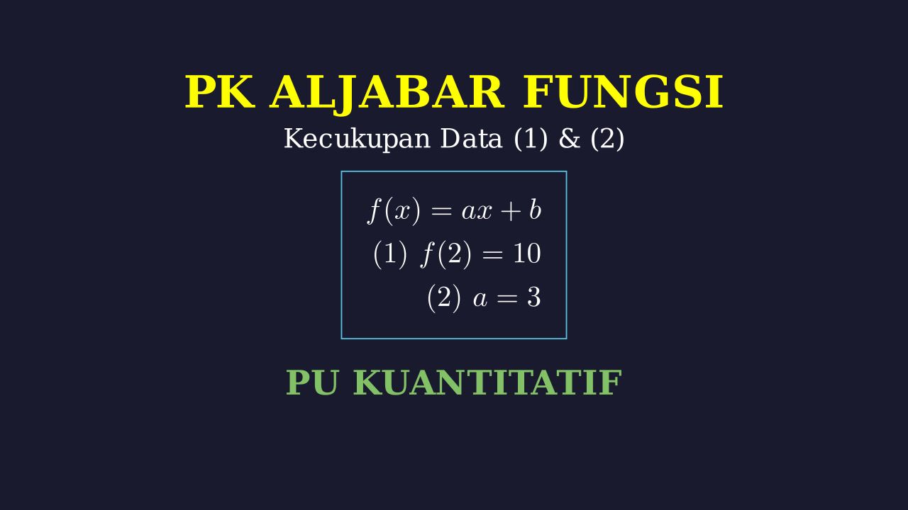 Kecukupan Data: Penalaran Umum