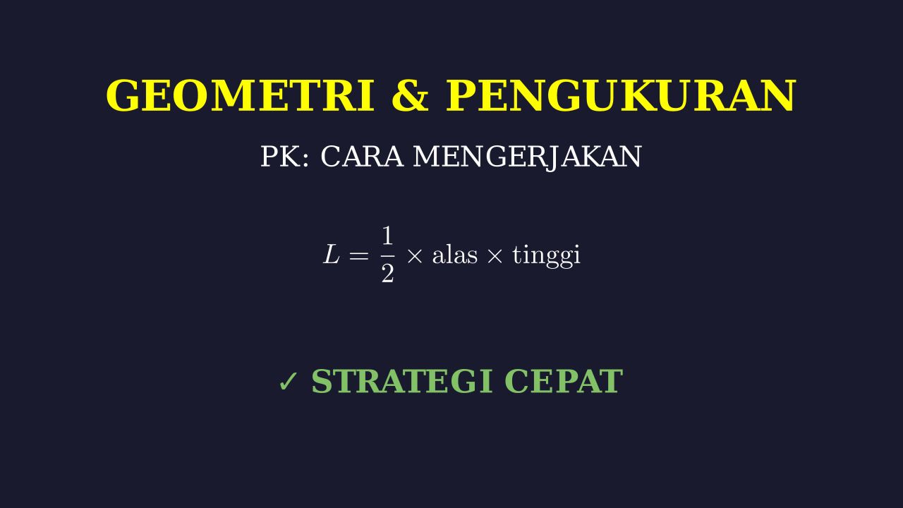 Langkah-Langkah Pengerjaan Soal