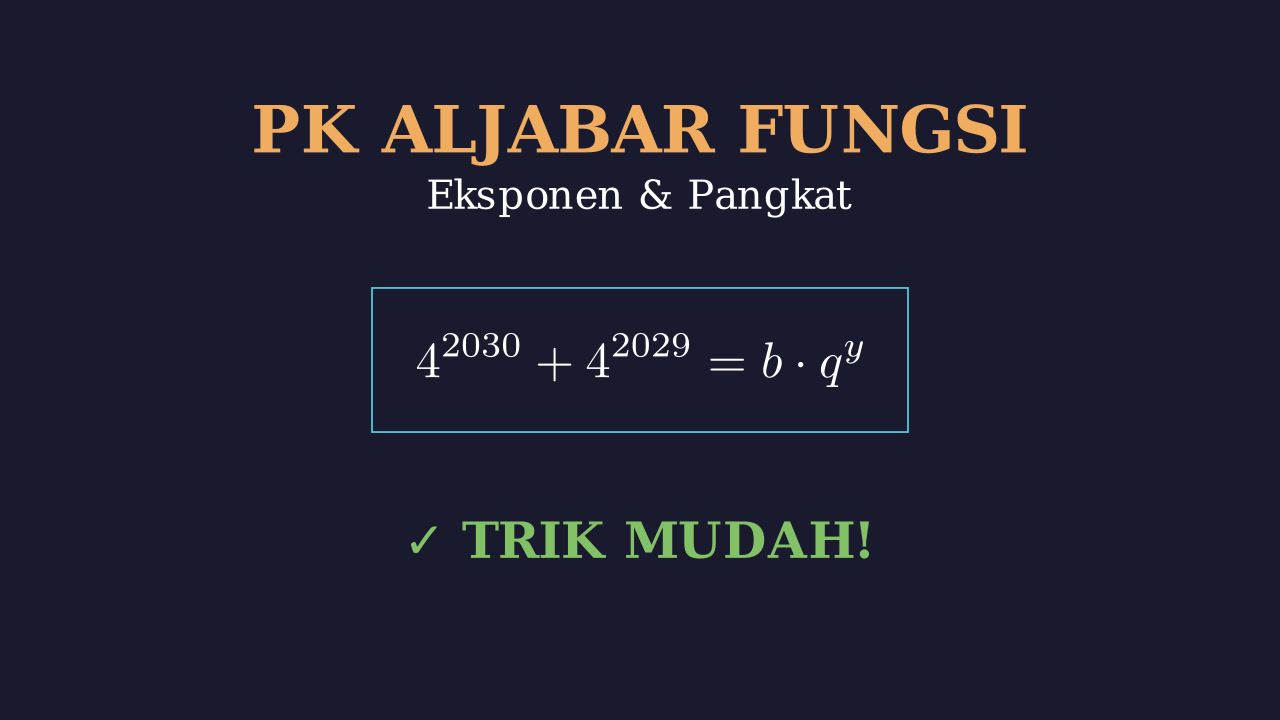 Menyelesaikan Persamaan Eksponen