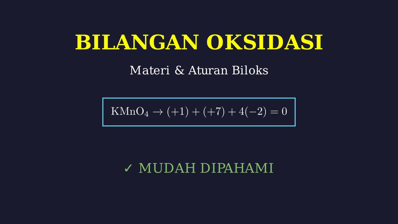 Memahami Bilangan Oksidasi