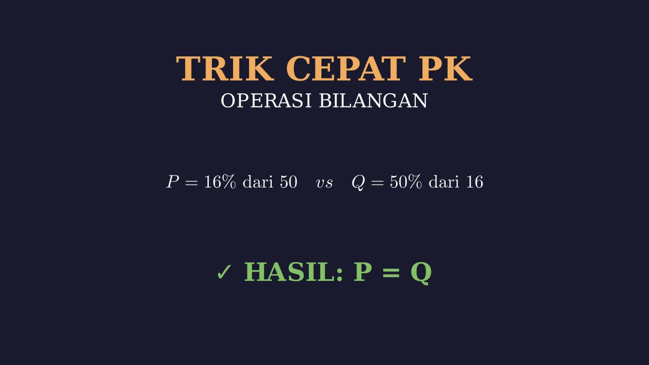 Trik Cepat Subtes PK