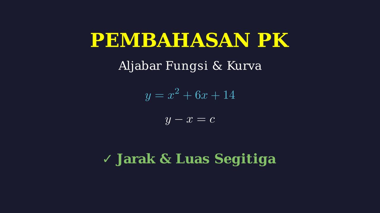 Persamaan Kurva dan Garis Lurus