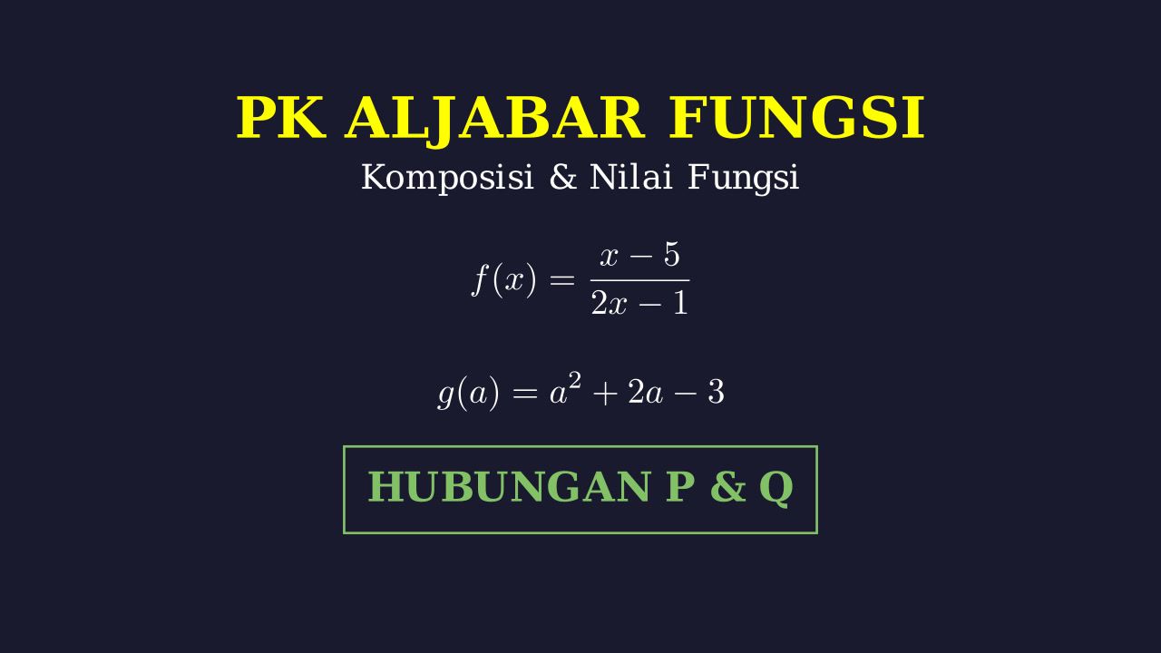 Fungsi dan Perbandingan Kuantitas