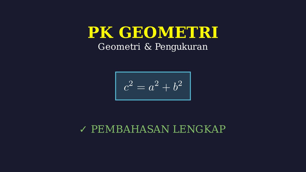 Geometri: Pengetahuan Kuantitatif