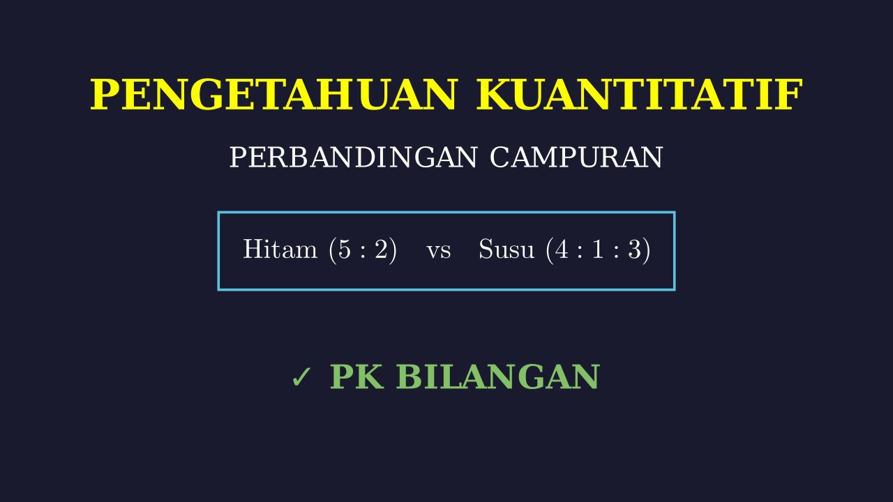 Perbandingan Campuran Kopi