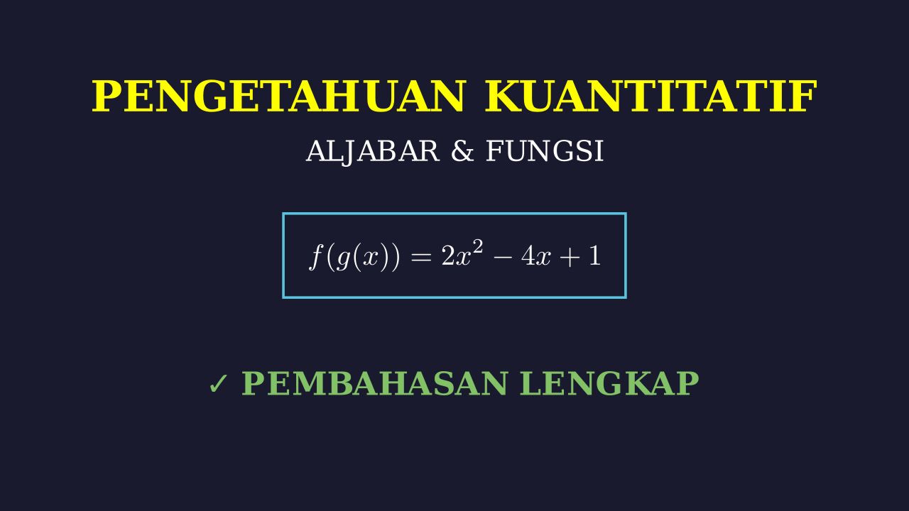 Analisis & Solusi Soal Matematika