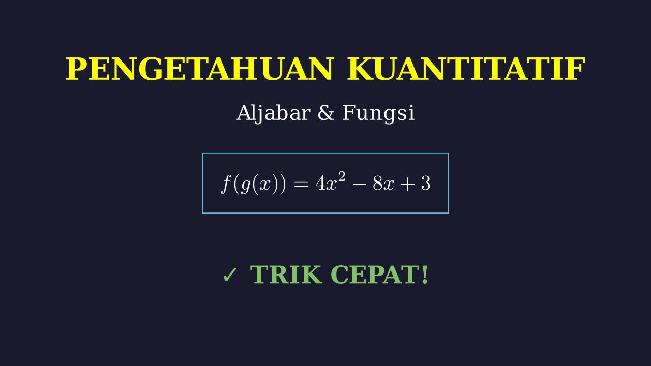 Trik Cepat Selesaikan Soal Matematika
