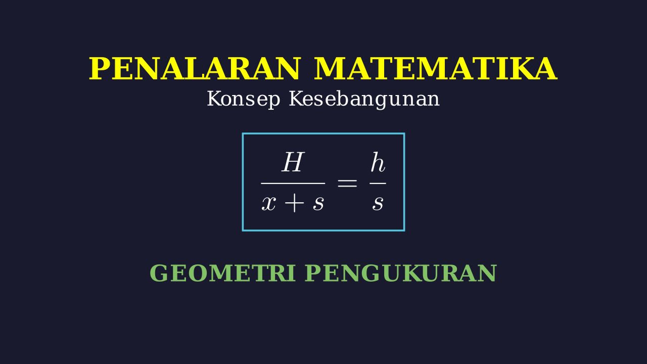 Kesebangunan Segitiga: Masalah Bayangan