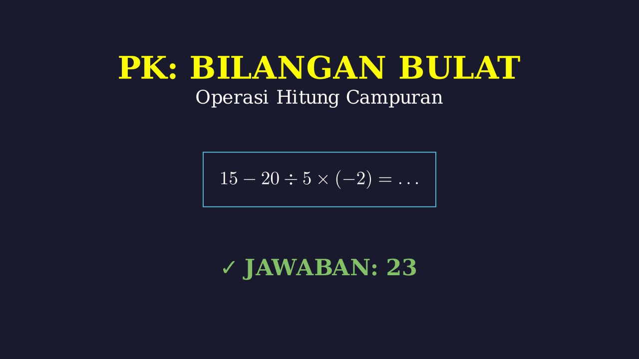 Operasi Bilangan Bulat