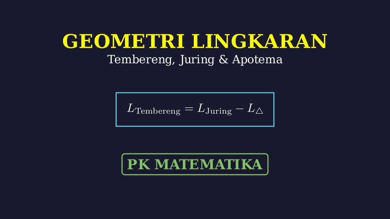 Geometri Lingkaran: Luas Juring dan Tembereng