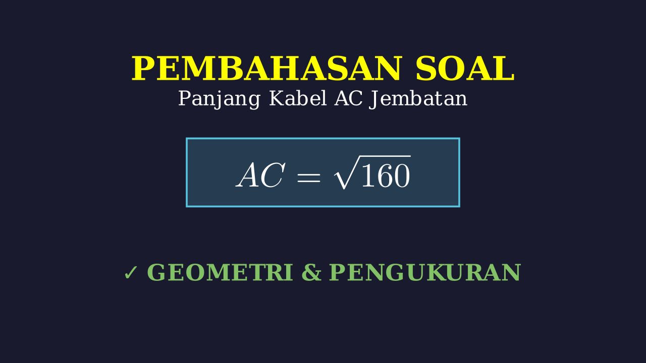 Menghitung Panjang Kabel AC: Akar 160