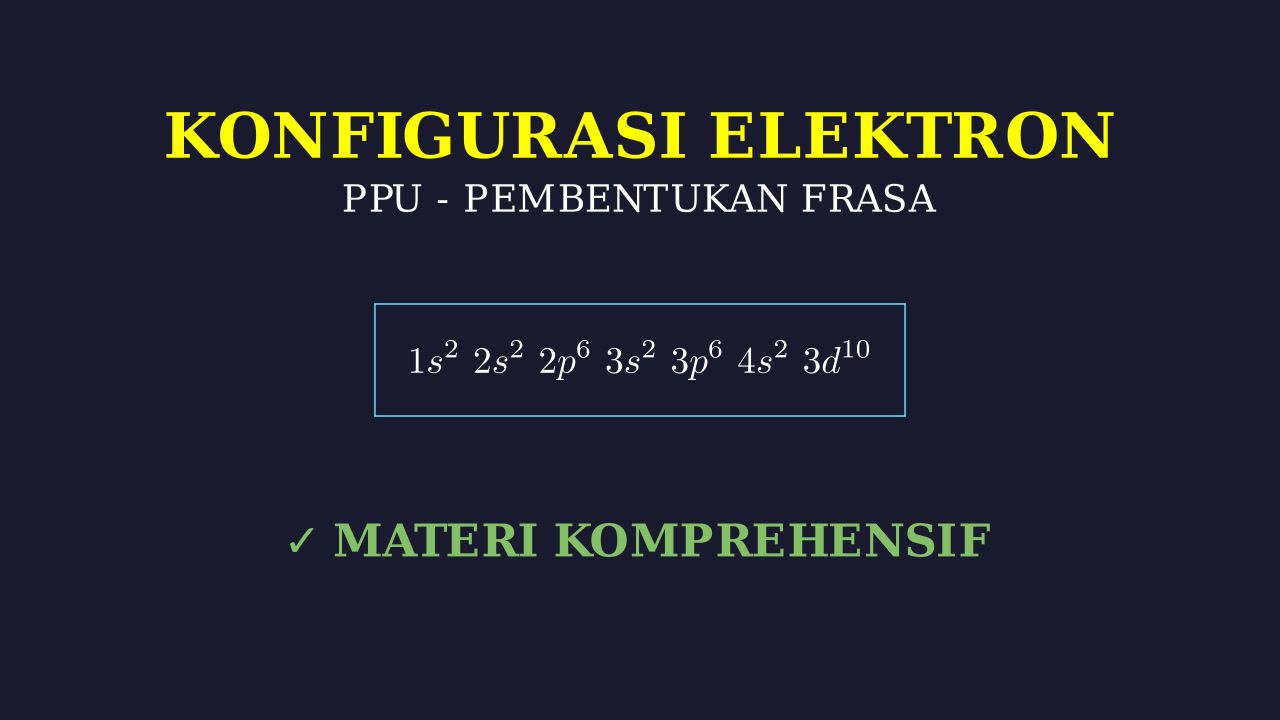 Konfigurasi Elektron