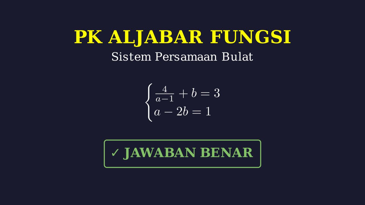 Sistem Persamaan Bilangan Bulat