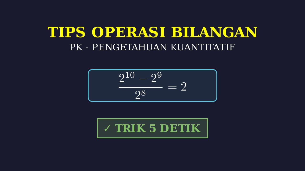 Tips Operasi Bilangan