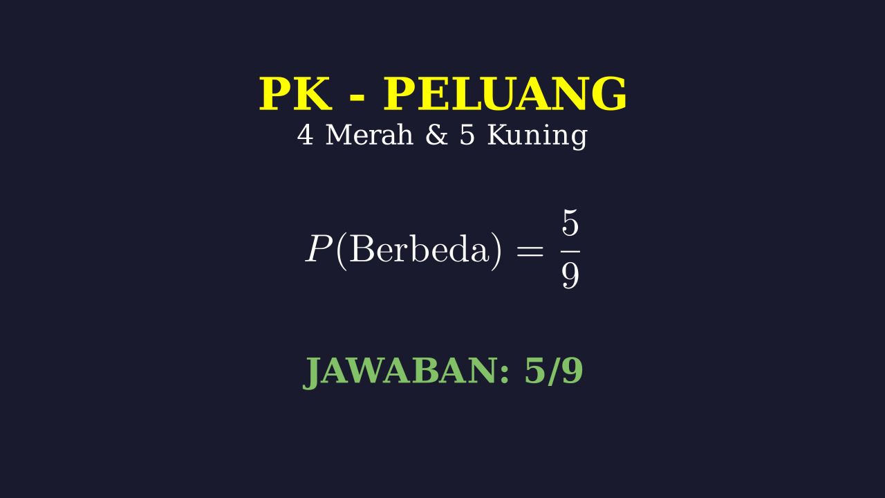 Peluang: Mengambil Bola Berbeda Warna