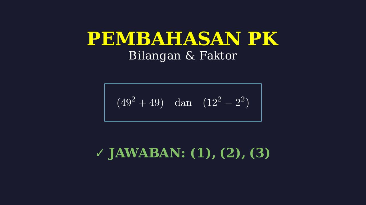Menentukan Faktor Persekutuan
