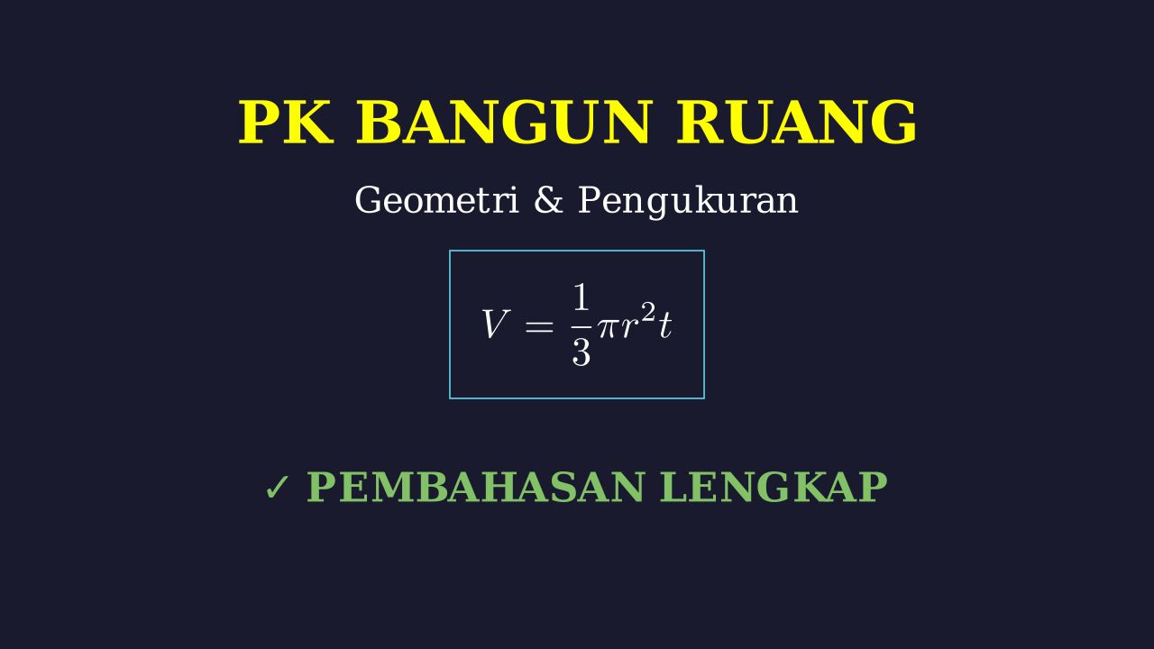 Mengenal Bangun Ruang