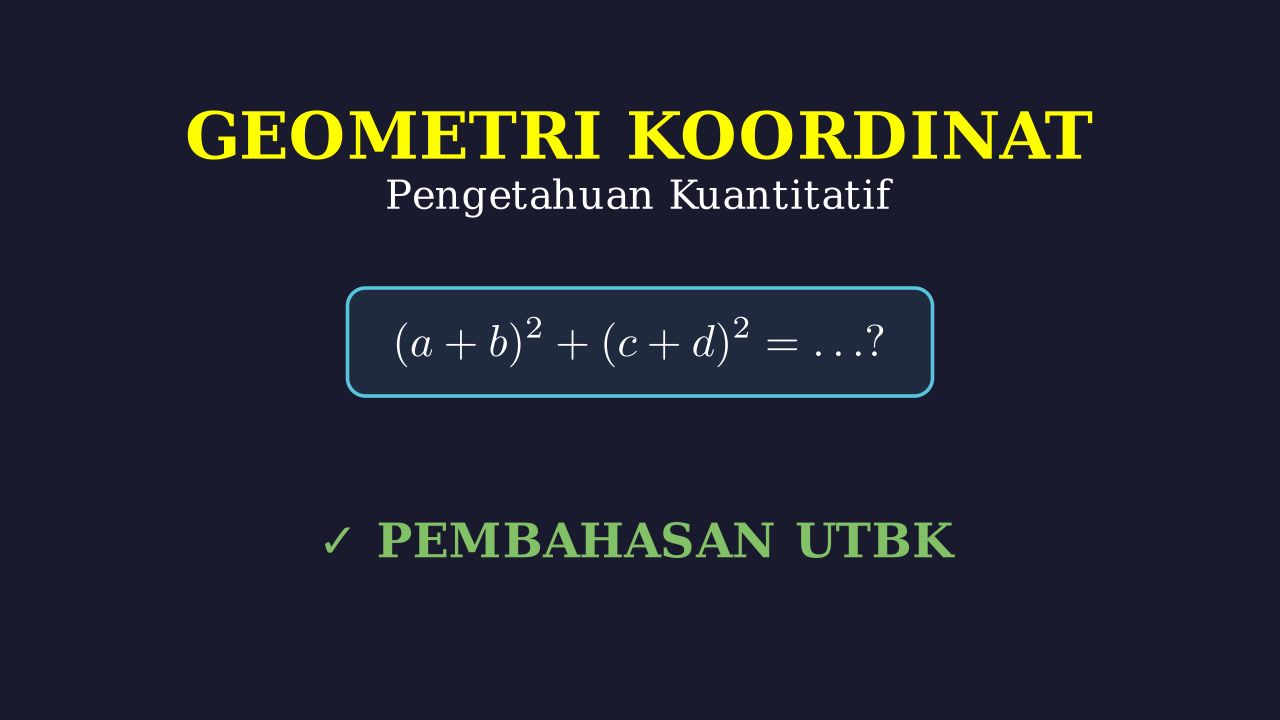 Geometri Koordinat: Menghitung Nilai Titik