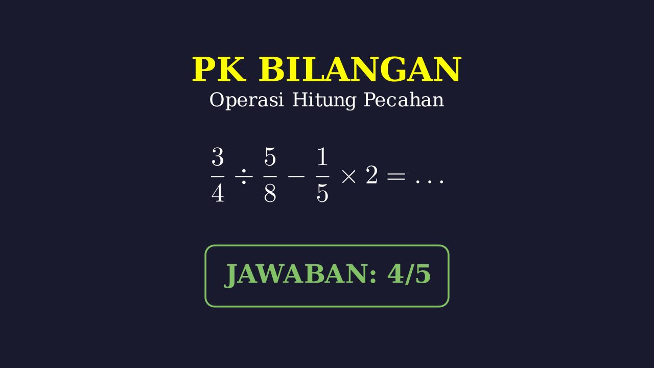 Operasi Hitung Pecahan