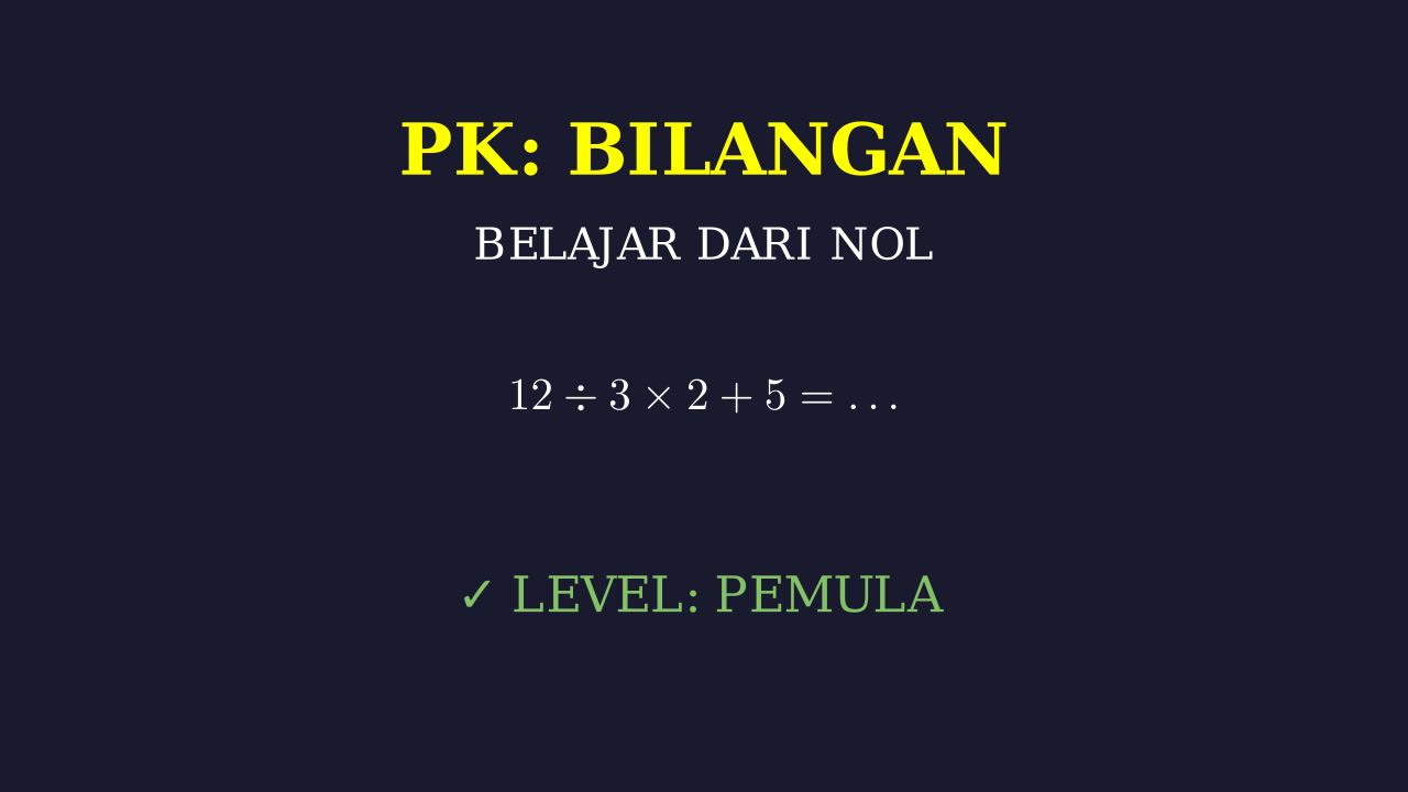 Dasar Pengetahuan Kuantitatif