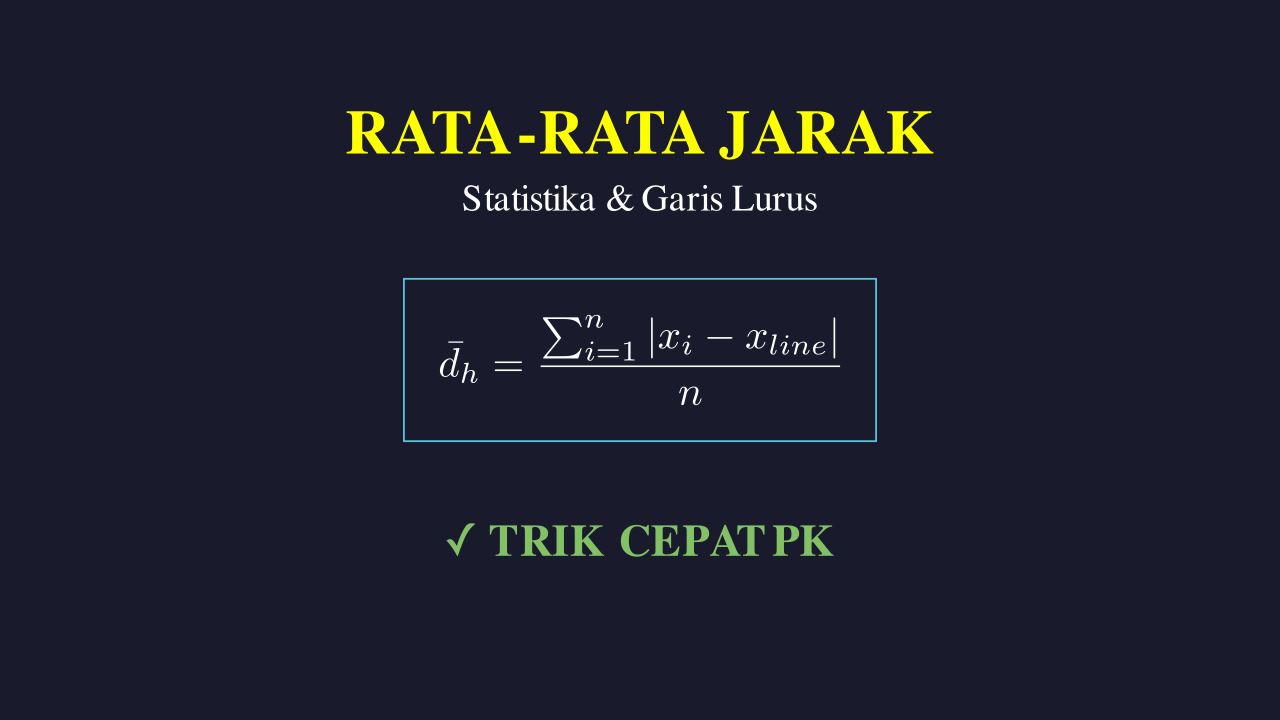 Menghitung Rata-Rata Jarak Horizontal Titik ke Garis