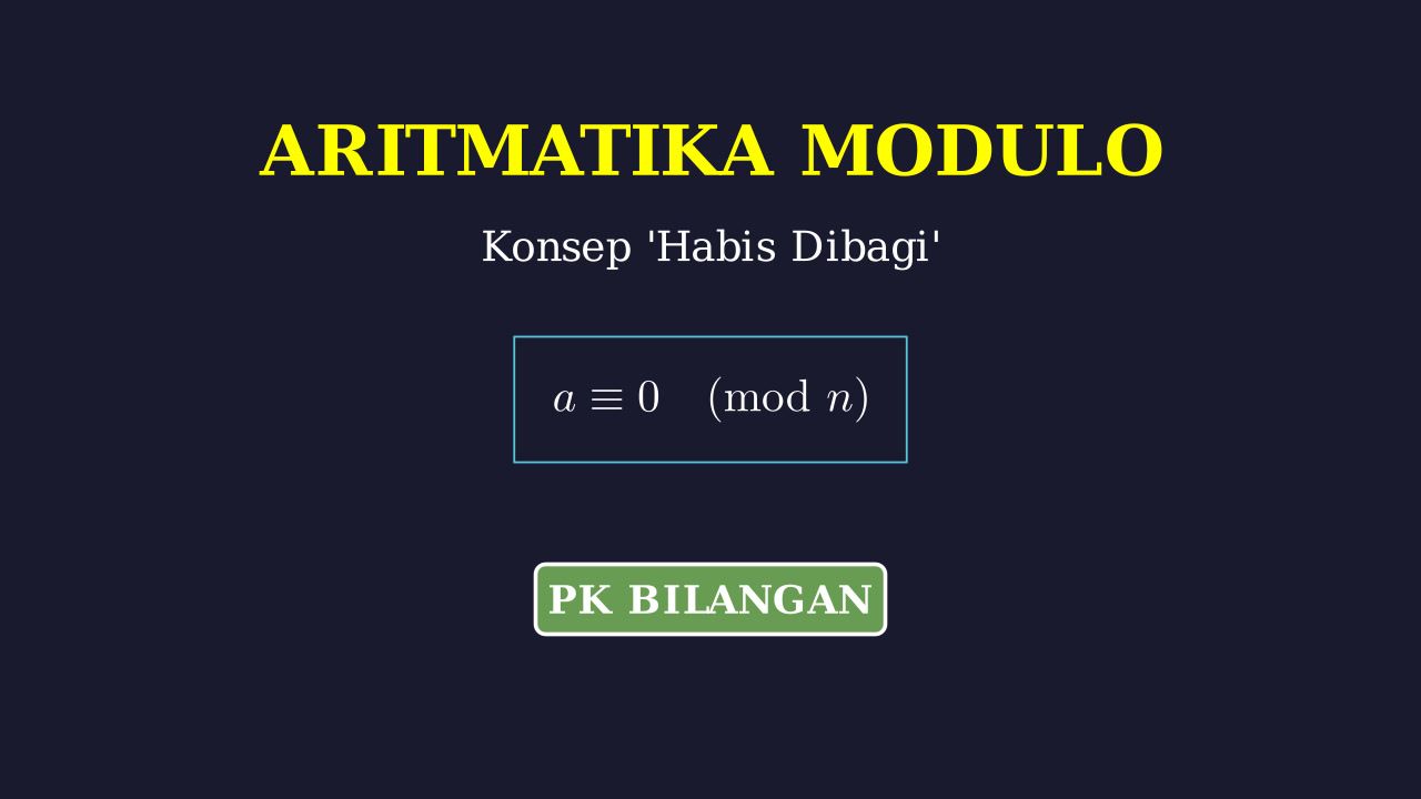 Aritmatika Modulo: Konsep Habis Dibagi