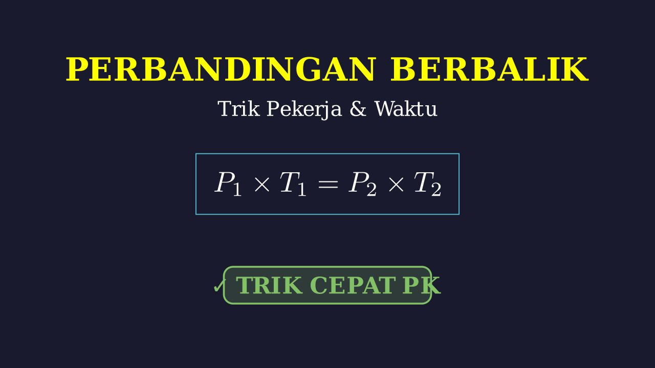 Perbandingan Berbalik Nilai: Pekerja dan Waktu