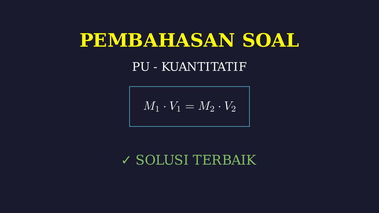 Pembahasan Soal Kimia