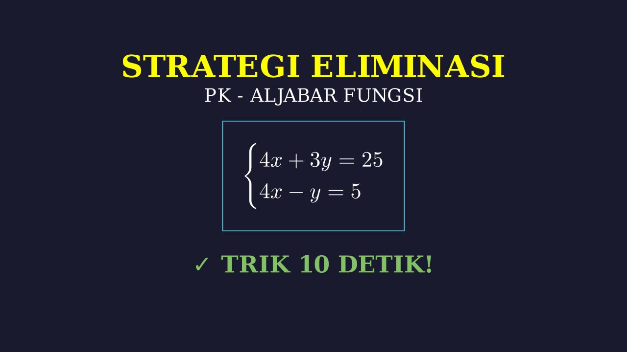 Strategi Eliminasi PK