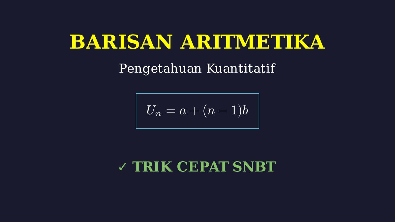 Barisan dan Deret Aritmetika