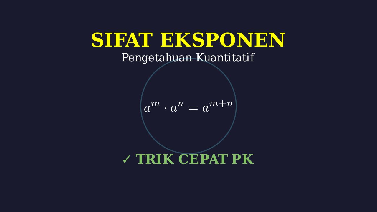 Sifat Penting Eksponen
