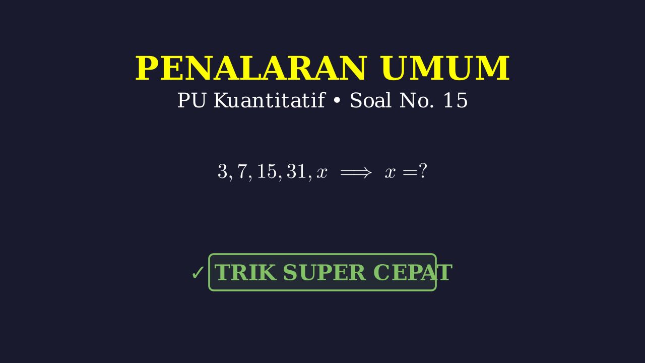 Pembahasan Soal Nomor 15