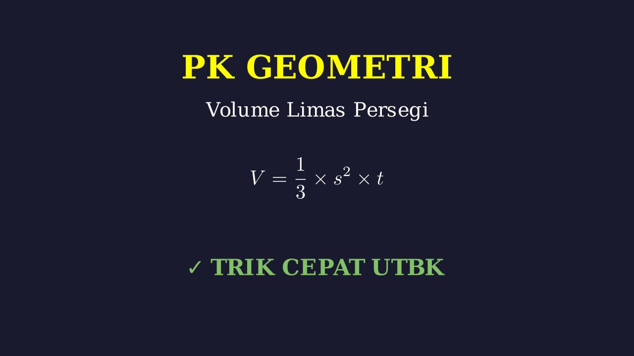 Menghitung Limas Persegi